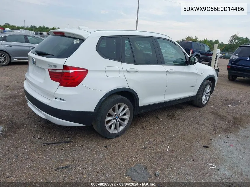 2014 BMW X3 xDrive28I VIN: 5UXWX9C56E0D14486 Lot: 40269377