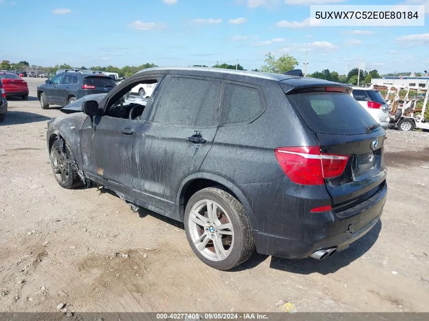 5UXWX7C52E0E80184 2014 BMW X3 xDrive35I