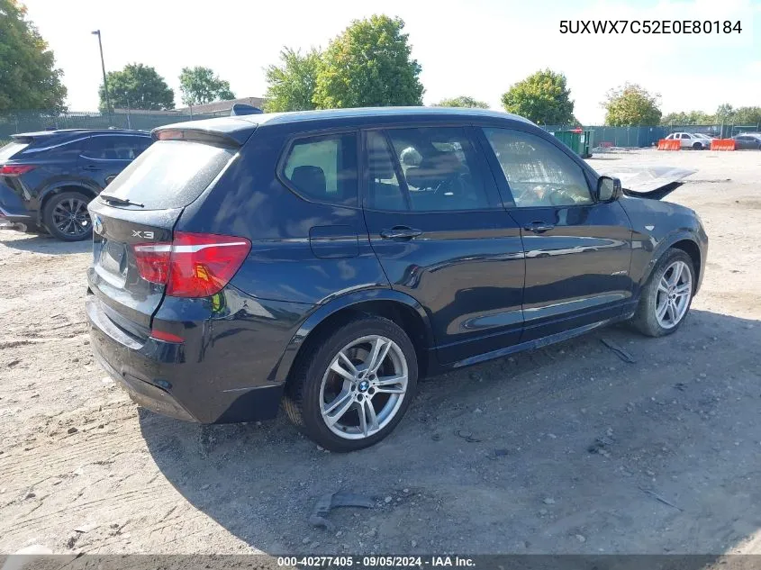 5UXWX7C52E0E80184 2014 BMW X3 xDrive35I