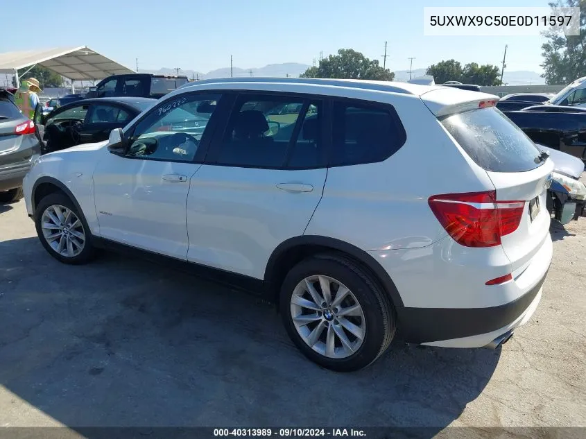 5UXWX9C50E0D11597 2014 BMW X3 xDrive28I