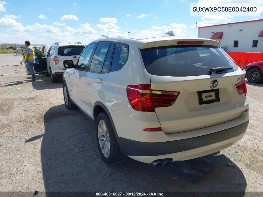 2014 BMW X3 xDrive28I VIN: 5UXWX9C50E0D42400 Lot: 40316527