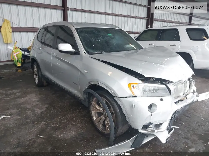 5UXWX7C58E0E76074 2014 BMW X3 xDrive35I