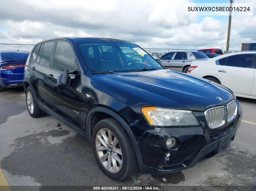 5UXWX9C58E0D16224 2014 BMW X3 xDrive28I