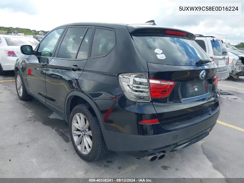 5UXWX9C58E0D16224 2014 BMW X3 xDrive28I