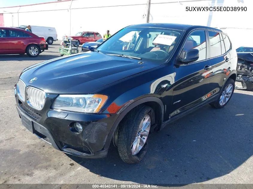 2014 BMW X3 xDrive28I VIN: 5UXWX9C55E0D38990 Lot: 40343141