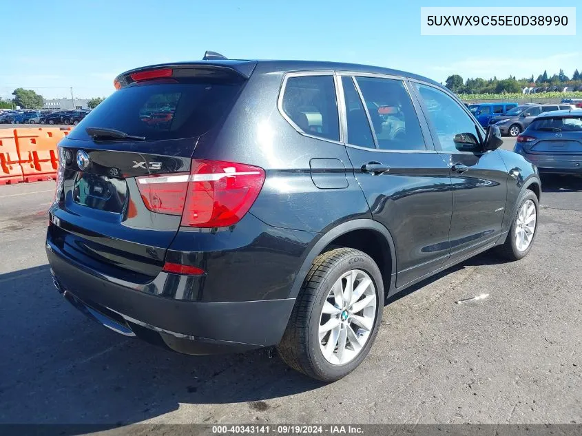 2014 BMW X3 xDrive28I VIN: 5UXWX9C55E0D38990 Lot: 40343141