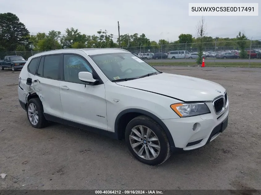 5UXWX9C53E0D17491 2014 BMW X3 xDrive28I