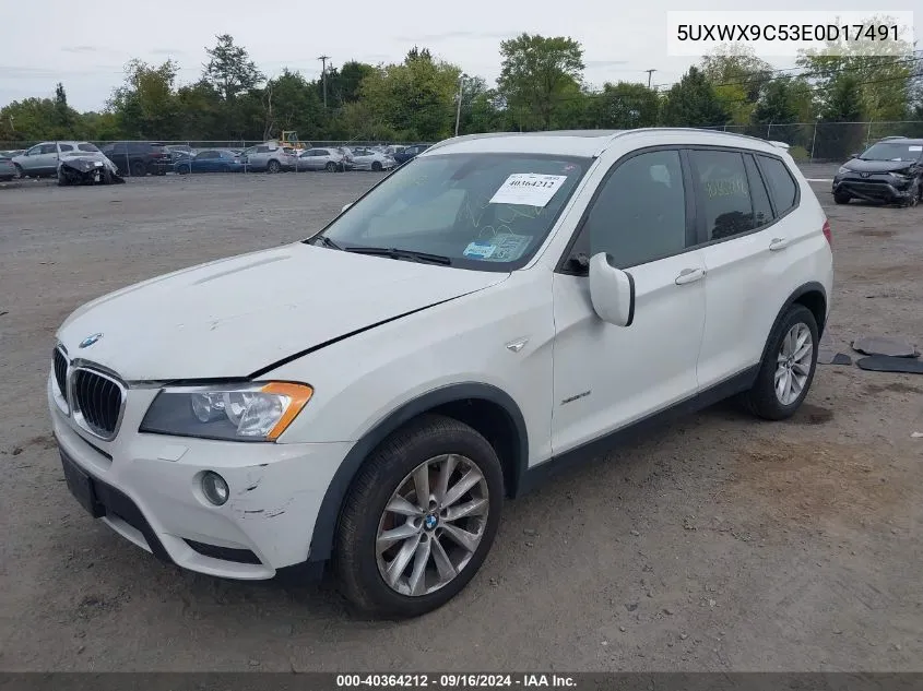 5UXWX9C53E0D17491 2014 BMW X3 xDrive28I