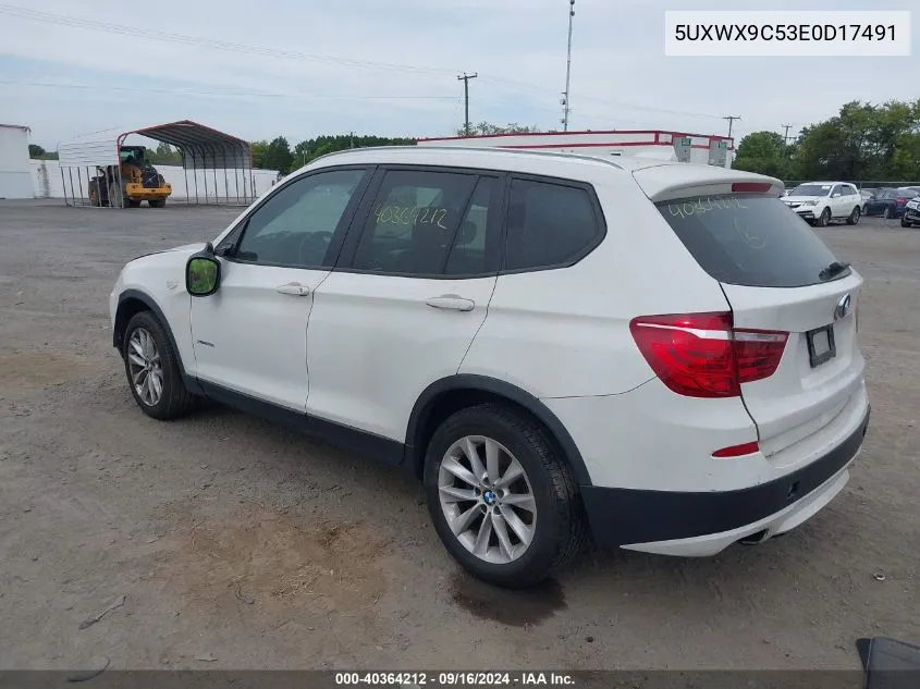 5UXWX9C53E0D17491 2014 BMW X3 xDrive28I