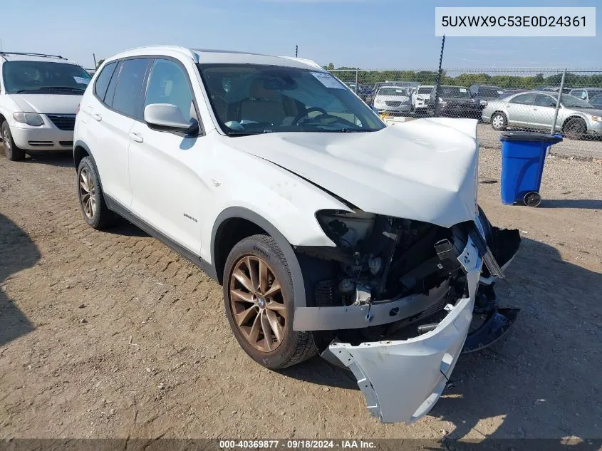 5UXWX9C53E0D24361 2014 BMW X3 xDrive28I