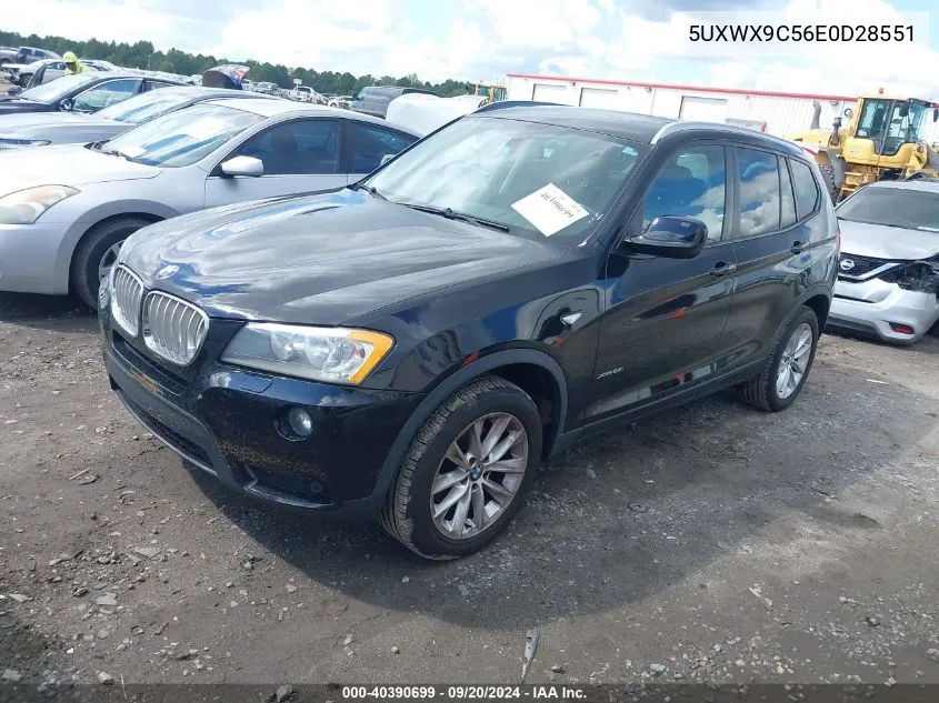 2014 BMW X3 xDrive28I VIN: 5UXWX9C56E0D28551 Lot: 40390699