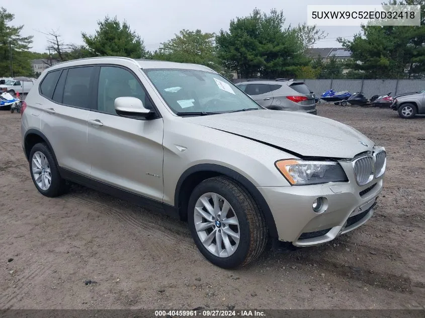 5UXWX9C52E0D32418 2014 BMW X3 xDrive28I