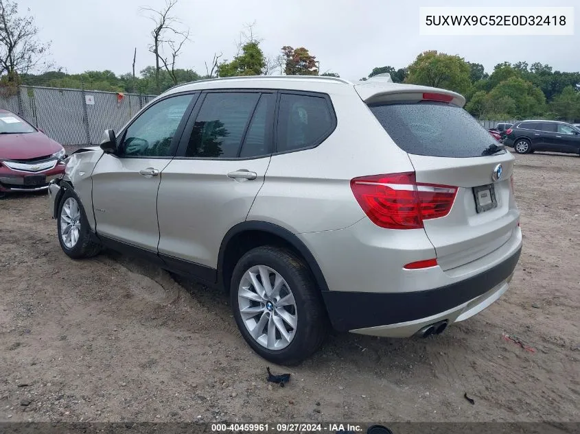 5UXWX9C52E0D32418 2014 BMW X3 xDrive28I