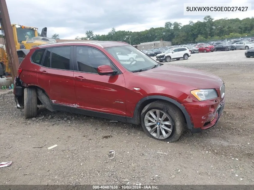 2014 BMW X3 xDrive28I VIN: 5UXWX9C50E0D27427 Lot: 40487638