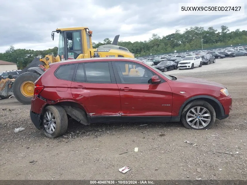 2014 BMW X3 xDrive28I VIN: 5UXWX9C50E0D27427 Lot: 40487638