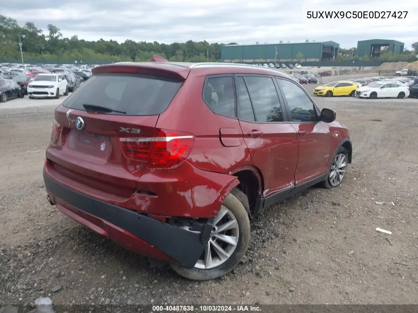 2014 BMW X3 xDrive28I VIN: 5UXWX9C50E0D27427 Lot: 40487638