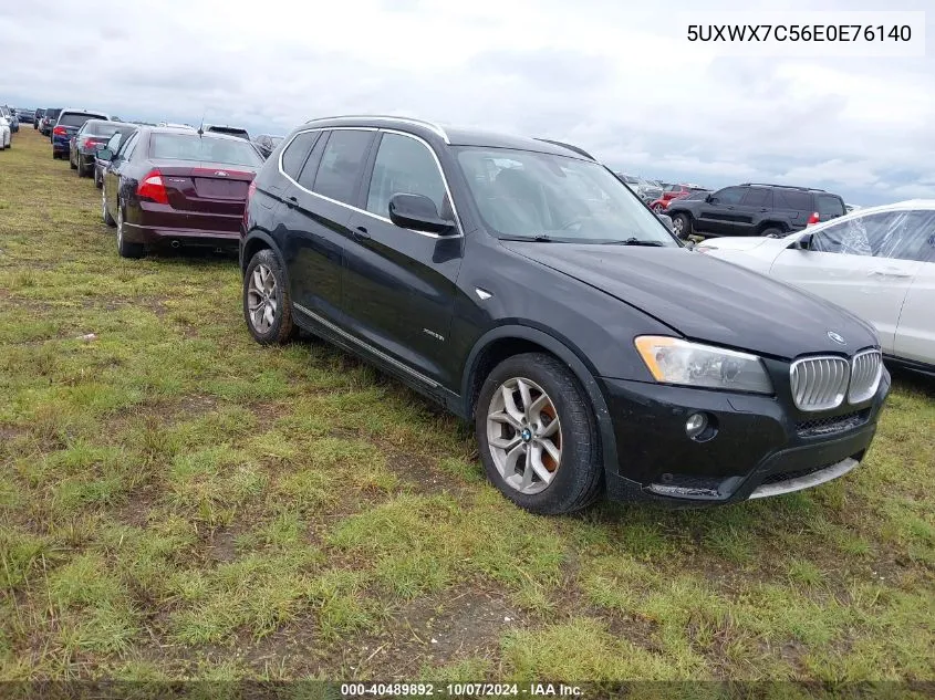 2014 BMW X3 xDrive35I VIN: 5UXWX7C56E0E76140 Lot: 40489892