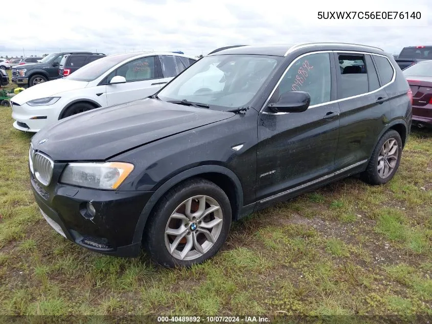 2014 BMW X3 xDrive35I VIN: 5UXWX7C56E0E76140 Lot: 40489892