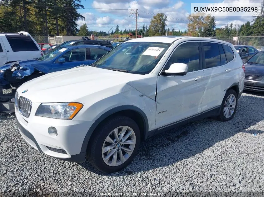 2014 BMW X3 xDrive28I VIN: 5UXWX9C50E0D35298 Lot: 40538421