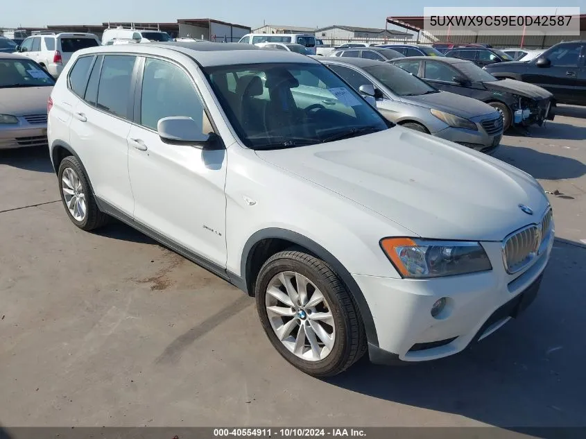 2014 BMW X3 xDrive28I VIN: 5UXWX9C59E0D42587 Lot: 40554911