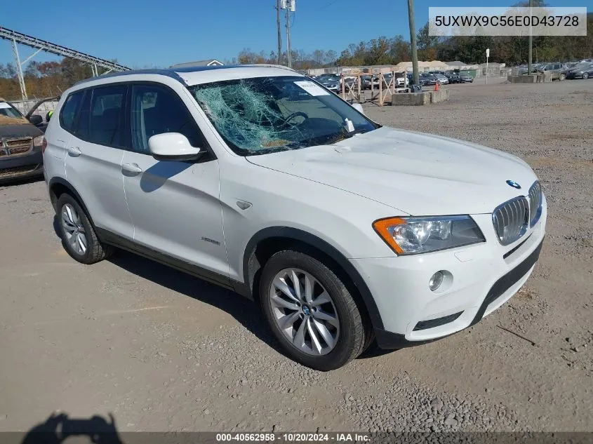 5UXWX9C56E0D43728 2014 BMW X3 xDrive28I