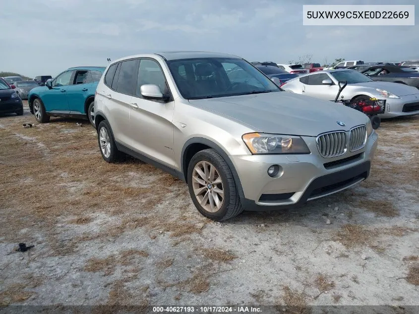 5UXWX9C5XE0D22669 2014 BMW X3 xDrive28I