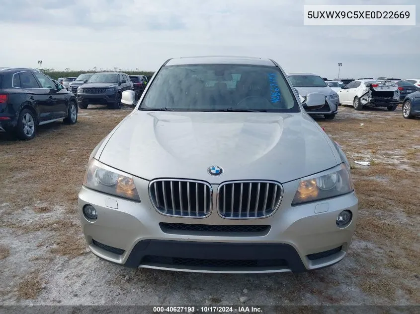 5UXWX9C5XE0D22669 2014 BMW X3 xDrive28I