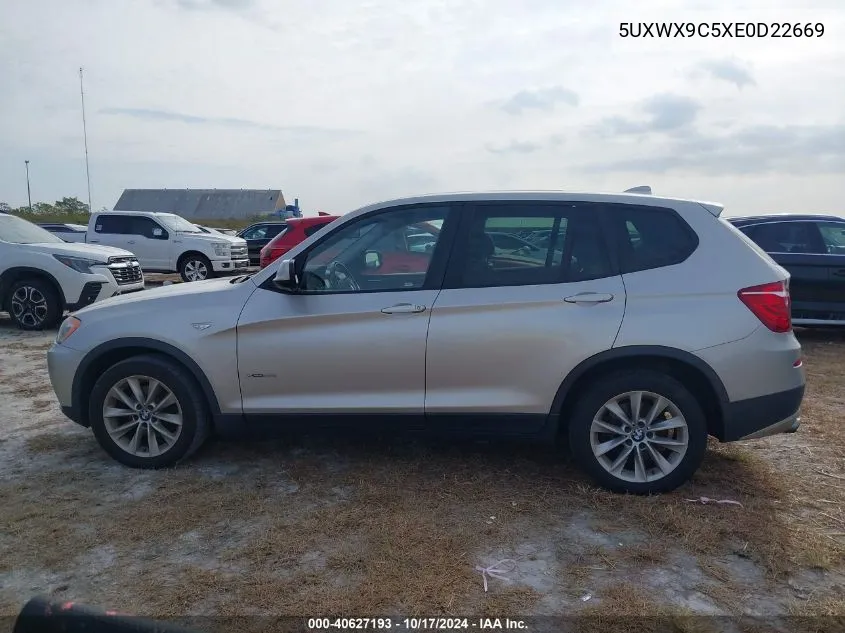 5UXWX9C5XE0D22669 2014 BMW X3 xDrive28I