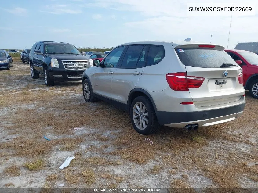 5UXWX9C5XE0D22669 2014 BMW X3 xDrive28I