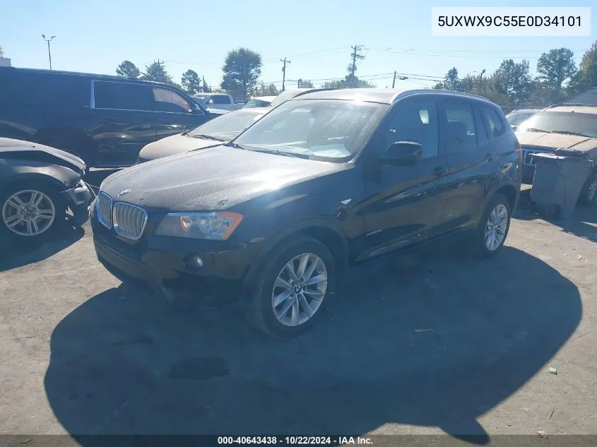 2014 BMW X3 xDrive28I VIN: 5UXWX9C55E0D34101 Lot: 40643438