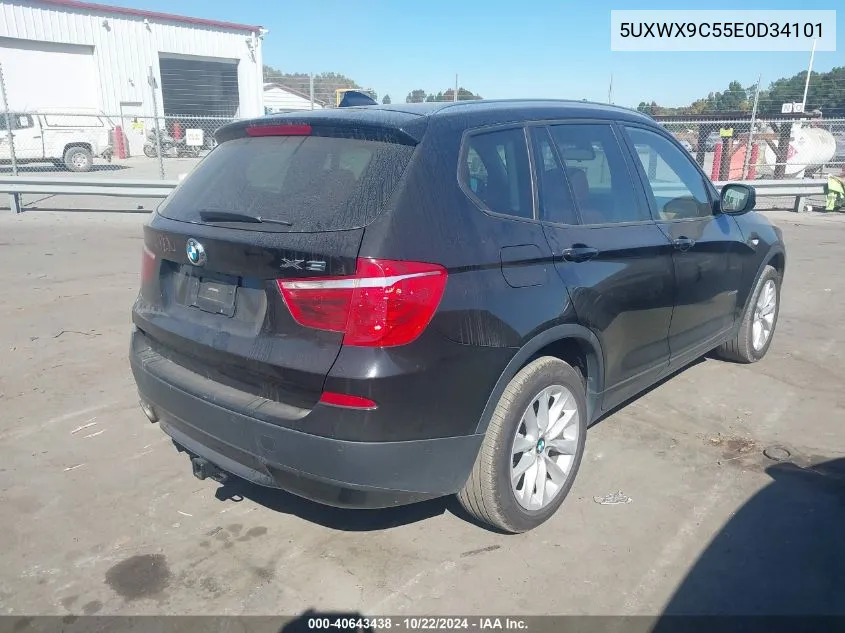 2014 BMW X3 xDrive28I VIN: 5UXWX9C55E0D34101 Lot: 40643438