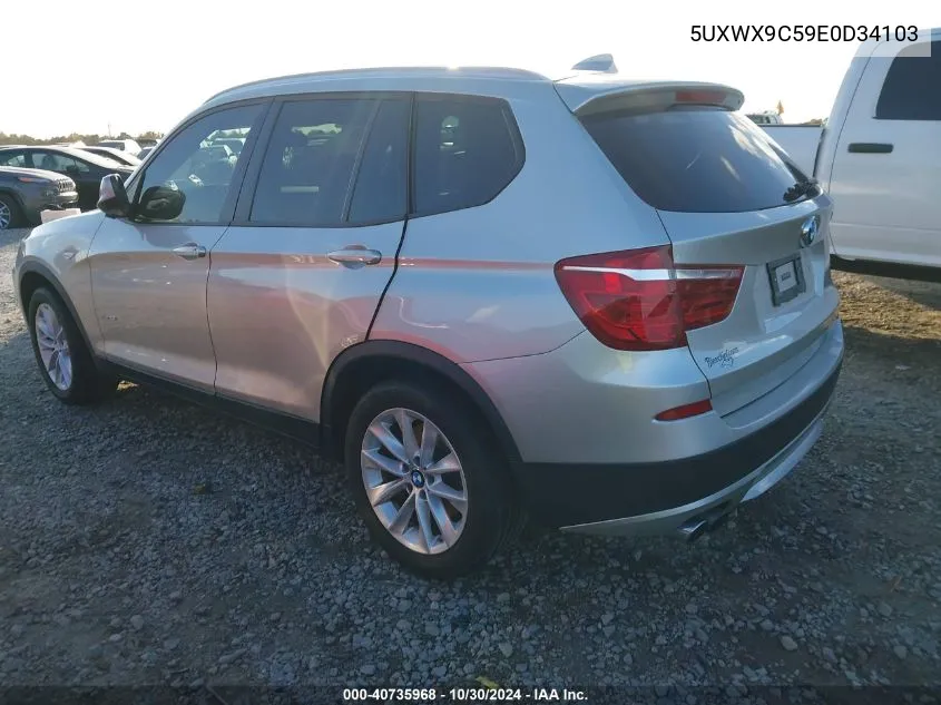 5UXWX9C59E0D34103 2014 BMW X3 xDrive28I