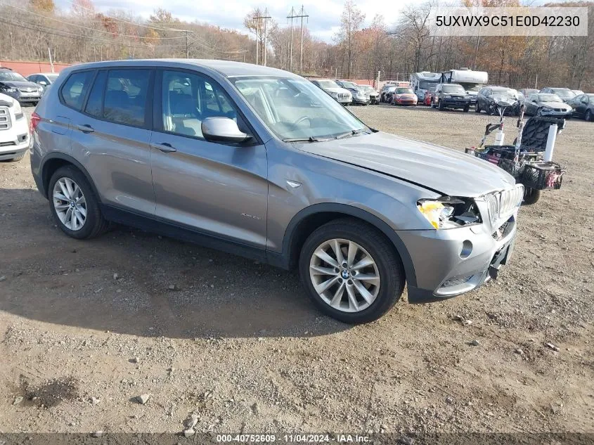 2014 BMW X3 xDrive28I VIN: 5UXWX9C51E0D42230 Lot: 40752609