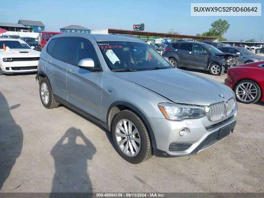 5UXWX9C52F0D60642 2015 BMW X3 xDrive28I