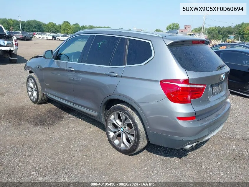 5UXWX9C5XF0D60694 2015 BMW X3 xDrive28I