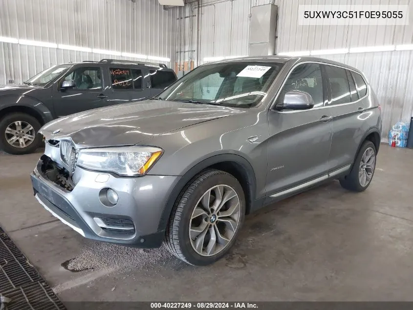 2015 BMW X3 xDrive28D VIN: 5UXWY3C51F0E95055 Lot: 40227249