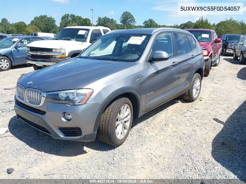 2015 BMW X3 xDrive28I VIN: 5UXWX9C55F0D54057 Lot: 40273534