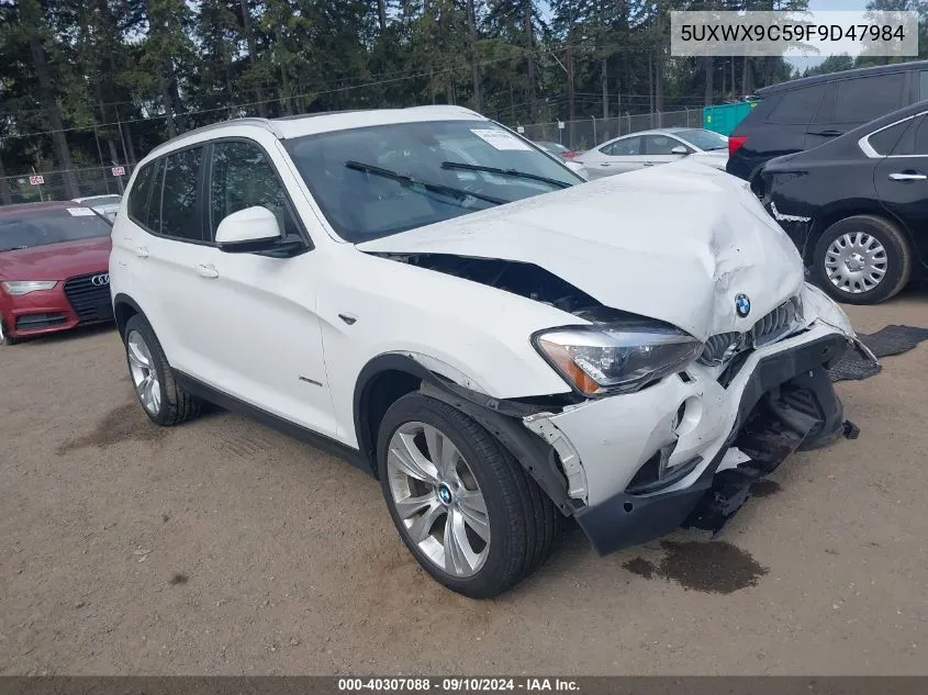 2015 BMW X3 VIN: 5UXWX9C59F9D47984 Lot: 40307088