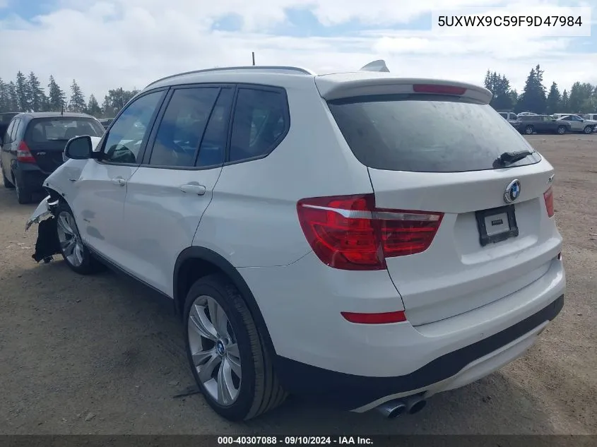 2015 BMW X3 VIN: 5UXWX9C59F9D47984 Lot: 40307088