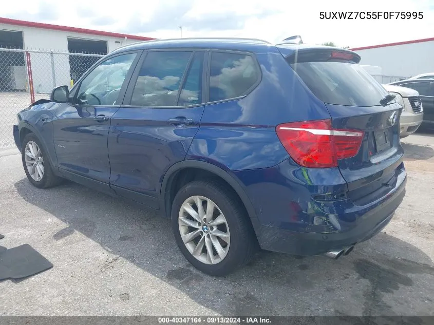 5UXWZ7C55F0F75995 2015 BMW X3 Sdrive28I