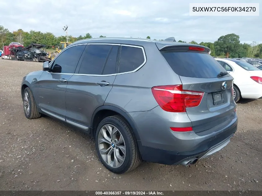 5UXWX7C56F0K34270 2015 BMW X3 xDrive35I