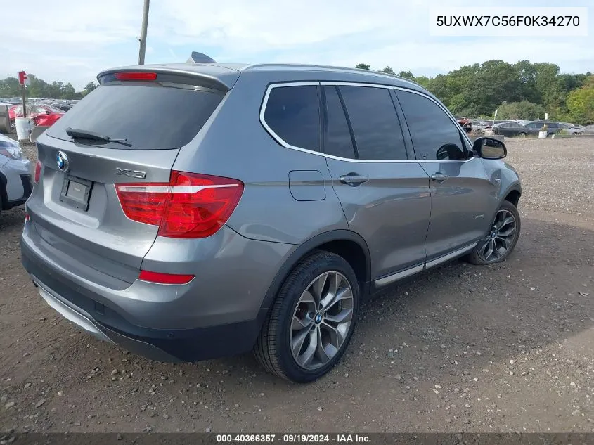 5UXWX7C56F0K34270 2015 BMW X3 xDrive35I