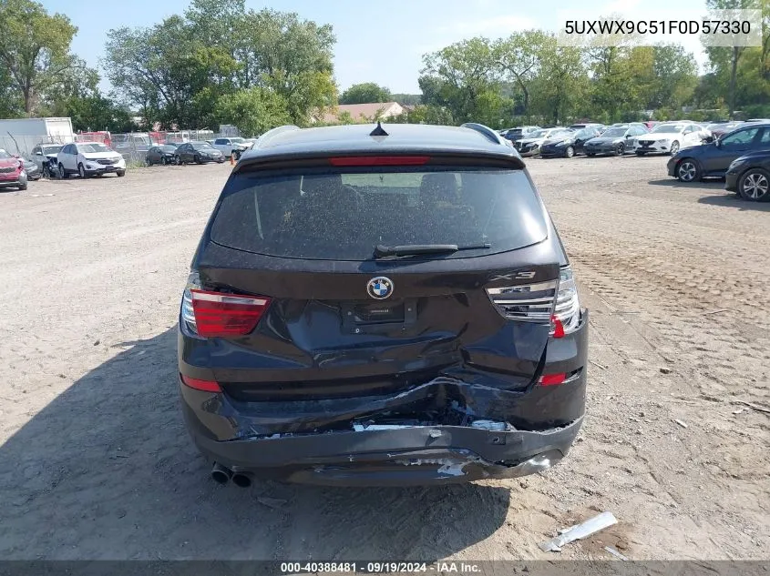 2015 BMW X3 xDrive28I VIN: 5UXWX9C51F0D57330 Lot: 40388481