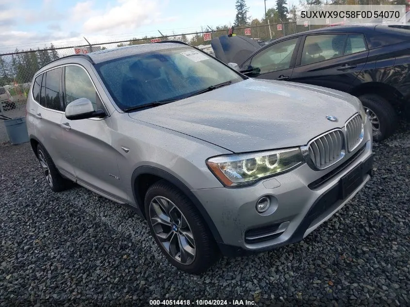 2015 BMW X3 xDrive28I VIN: 5UXWX9C58F0D54070 Lot: 40514418