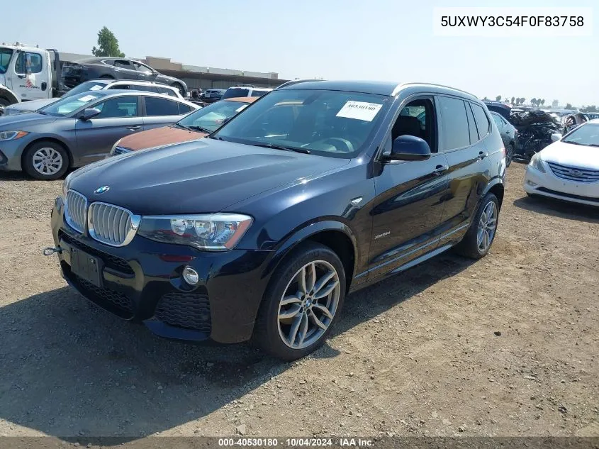 5UXWY3C54F0F83758 2015 BMW X3 xDrive28D