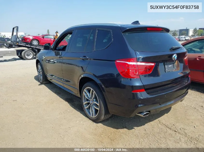 5UXWY3C54F0F83758 2015 BMW X3 xDrive28D