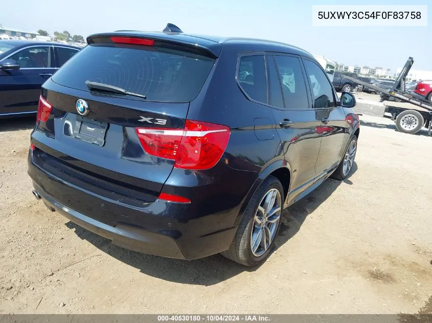 5UXWY3C54F0F83758 2015 BMW X3 xDrive28D