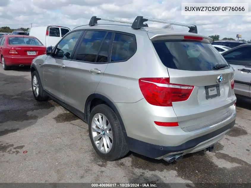 5UXWZ7C50F0F76066 2015 BMW X3 Sdrive28I