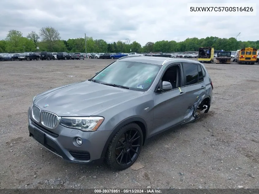 2016 BMW X3 xDrive35I VIN: 5UXWX7C57G0S16426 Lot: 39375951