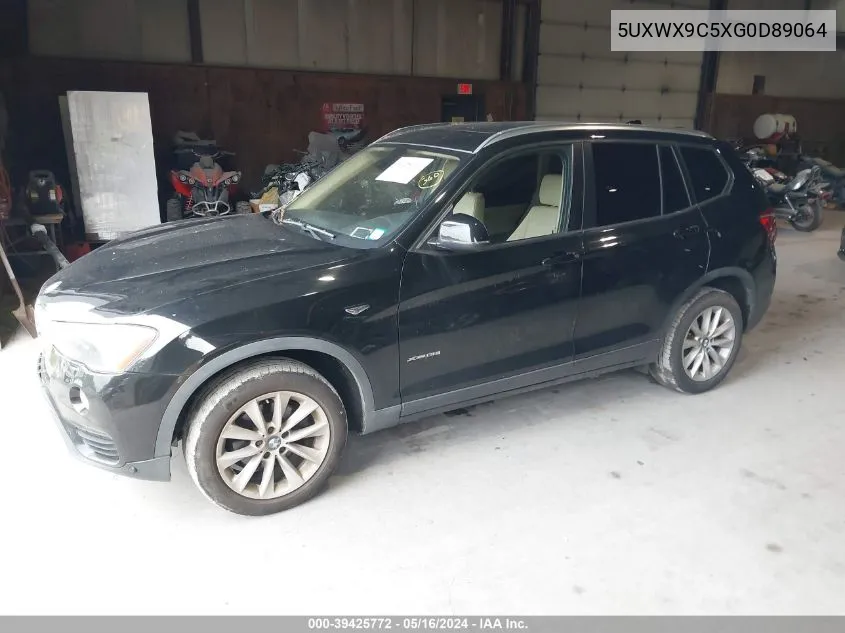 2016 BMW X3 xDrive28I VIN: 5UXWX9C5XG0D89064 Lot: 39425772